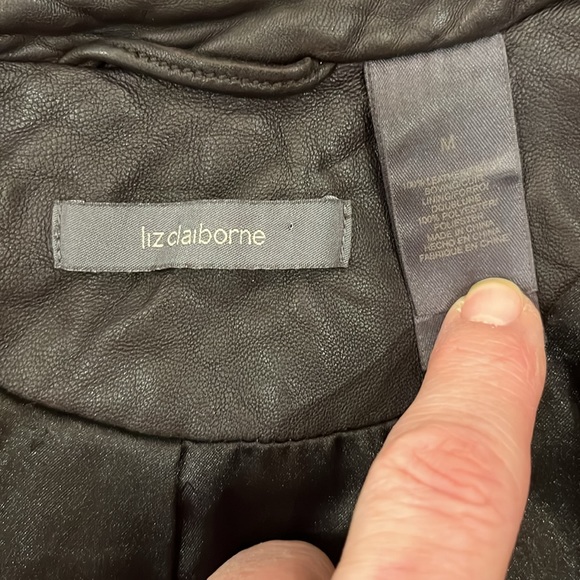 l VGUC Liz Claiborne leather jacket - Picture 9 of 12